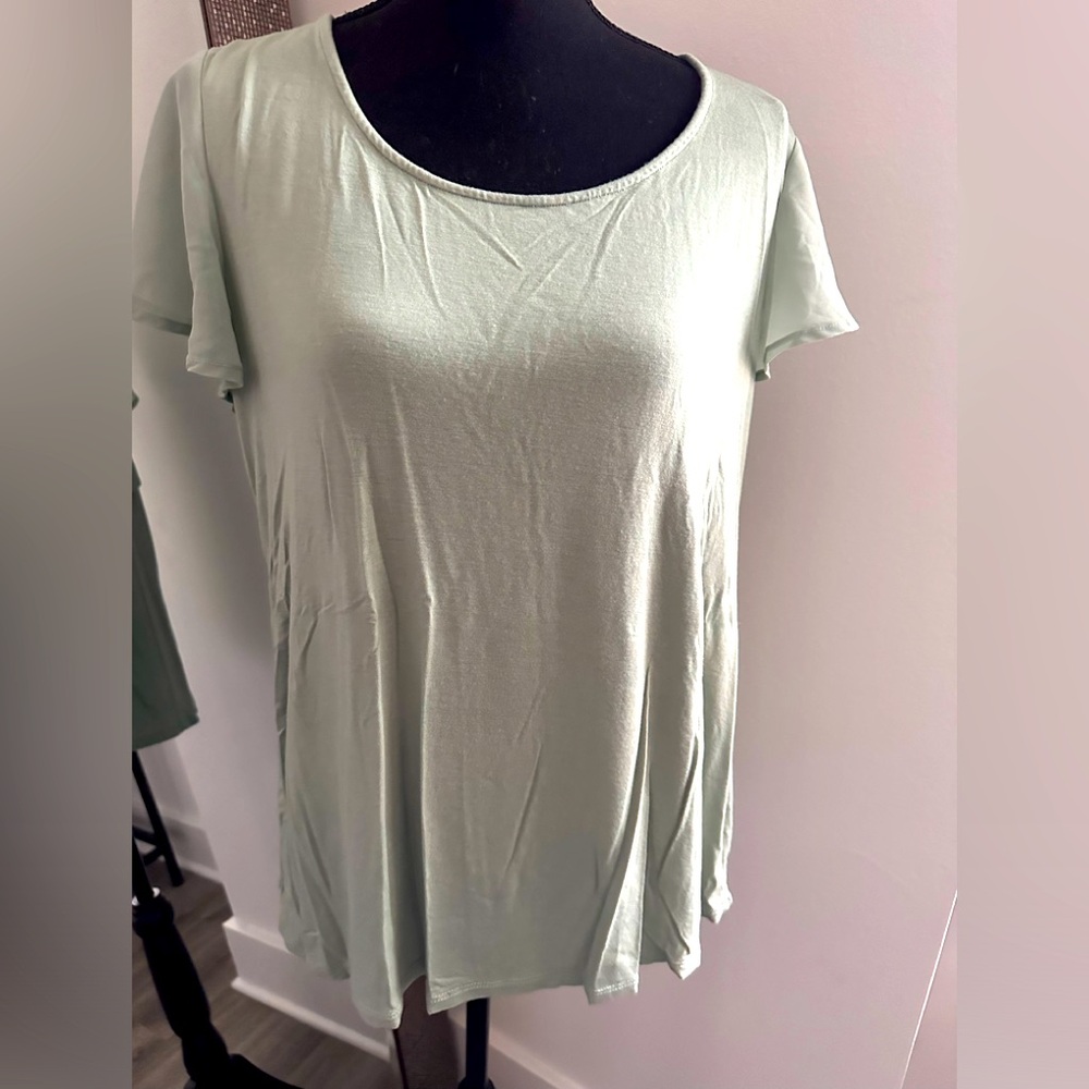 ModCloth Light Sage Green Knit Top XL